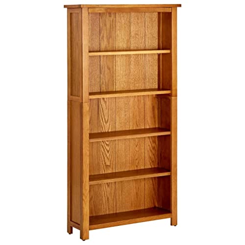 ZQQLVOO Bücherregal 5 Fächer Multifunktionales Bücherregal für Wohnzimmer 70x22x140 cm Massivholz Eiche ZQQLVOO Bücherregal 5 Fächer Multifunktionales Bücherregal für Wohnzimmer 70x22x140 cm Massivholz Eiche von ZQQLVOO