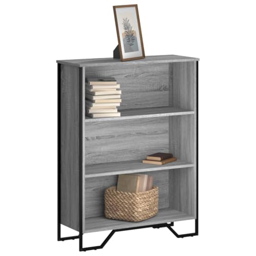 ZQQLVOO Bücherregal Grau Sonoma Multifunktionales Bücherregal für Büro 80x31x106 cm Holzwerkstoff von ZQQLVOO