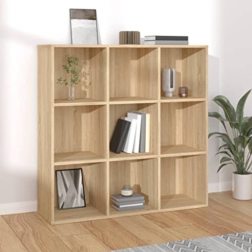 ZQQLVOO Bücherregal Sonoma-Eiche Multifunktionales Bücherregal für Büro 98x29x97,5 cm Holzwerkstoff ZQQLVOO Bücherregal Sonoma-Eiche Multifunktionales Bücherregal für Büro 98x29x97,5 cm Holzwerkstoff von ZQQLVOO