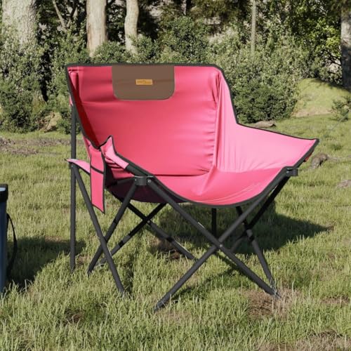 ZQQLVOO Campingstühle 2 STK. mit Tasche Klappbar Rosa Sitzgelegenheiten für den Garten Terrassenmöbel for Lawn Patio von ZQQLVOO