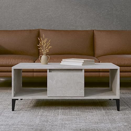 ZQQLVOO Couchtisch Betongrau Tisch Wohnzimmer Couch Tisch for Wohnzimmer Innenraum 90x50x36,5 cm Holzwerkstoff ZQQLVOO Couchtisch Betongrau Tisch Wohnzimmer Couch Tisch for Wohnzimmer Innenraum 90x50x36,5 cm Holzwerkstoff von ZQQLVOO