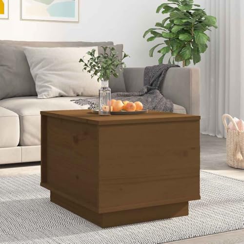 ZQQLVOO Couchtisch Honigbraun Massiver Kiefernholz Couchtisch mit Hebeplatte und Stauraum 40x50x35 cm Massivholz Kiefer von ZQQLVOO