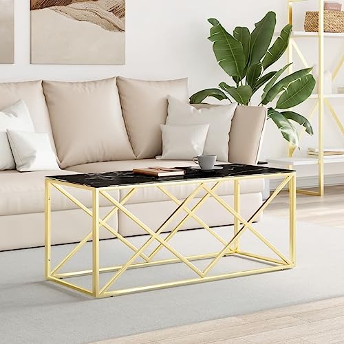 ZQQLVOO Couchtisch Langlebiger Couchtisch aus Edelstahl und Massivholz mit glatter Tischplatte 110x45x45 cm Edelstahl und Glas ZQQLVOO Couchtisch Langlebiger Couchtisch aus Edelstahl und Massivholz mit glatter Tischplatte 110x45x45 cm Edelstahl und Glas von ZQQLVOO