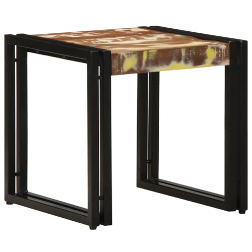 ZQQLVOO Couchtisch Mehrfarbig beistelltisch Wohnzimmer möbel for Wohnzimmer Esszimmer 40x50x38 cm Altholz Massiv von ZQQLVOO