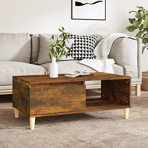 ZQQLVOO Couchtisch Räuchereiche wohnzimmertisch Couch Tisch for Innenraum Esszimmer 90x50x36,5 cm Holzwerkstoff ZQQLVOO Couchtisch Räuchereiche wohnzimmertisch Couch Tisch for Innenraum Esszimmer 90x50x36,5 cm Holzwerkstoff von ZQQLVOO
