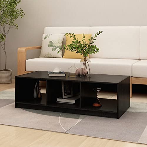 ZQQLVOO Couchtisch Schwarz Massiver Kiefernholz Couchtisch mit modernem Design und robuster Tischplatte für Wohnzimmer. 110x50x34 cm Massivholz Kiefer ZQQLVOO Couchtisch Schwarz Massiver Kiefernholz Couchtisch mit modernem Design und robuster Tischplatte für Wohnzimmer. 110x50x34 cm Massivholz Kiefer von ZQQLVOO