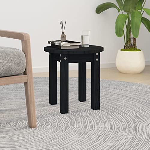 ZQQLVOO Couchtisch Schwarz Ø Klassischer Couchtisch aus massivem Kiefernholz mit robuster Tischplatte 35x35 cm Massivholz Kiefer ZQQLVOO Couchtisch Schwarz Ø Klassischer Couchtisch aus massivem Kiefernholz mit robuster Tischplatte 35x35 cm Massivholz Kiefer von ZQQLVOO