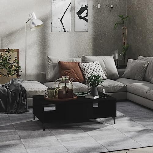 ZQQLVOO Couchtisch Schwarz couchtisch Wohnzimmer möbel for Innenraum Wohnzimmer 103,5x60x35 cm Holzwerkstoff von ZQQLVOO