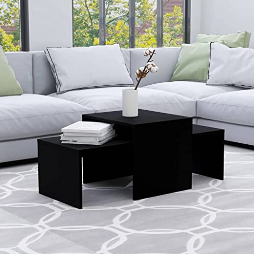 ZQQLVOO Couchtisch-Set Schwarz Nesting-Tischset Eiche Stauraum Beistelltisch modern platzsparend 100x48x40 cm Holzwerkstoff ZQQLVOO Couchtisch-Set Schwarz Nesting-Tischset Eiche Stauraum Beistelltisch modern platzsparend 100x48x40 cm Holzwerkstoff von ZQQLVOO