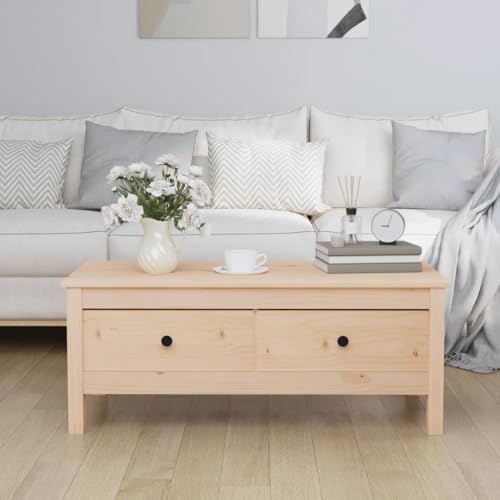 ZQQLVOO Couchtisch Tisch Wohnzimmer Couch Tisch for Wohnzimmer Esszimmer 100x50x40 cm Massivholz Kiefer ZQQLVOO Couchtisch Tisch Wohnzimmer Couch Tisch for Wohnzimmer Esszimmer 100x50x40 cm Massivholz Kiefer von ZQQLVOO