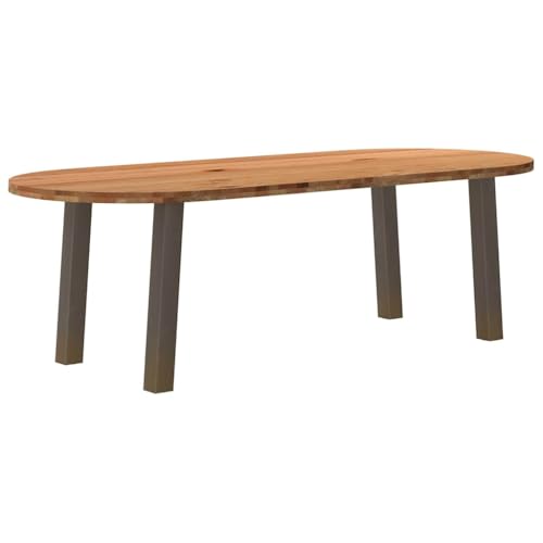 ZQQLVOO Esstisch Hellbraun Dinner Table Tafel für Innenraum 240x100x74 cm Massivholz Eiche Oval ZQQLVOO Esstisch Hellbraun Dinner Table Tafel für Innenraum 240x100x74 cm Massivholz Eiche Oval von ZQQLVOO