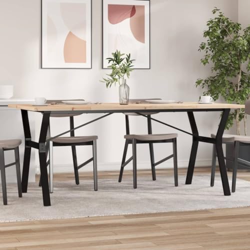 ZQQLVOO Esstisch Y-Gestell Tafel Speisetisch für Innenraum 180x90x75,5 cm Massivholz Kiefer & Gusseisen ZQQLVOO Esstisch Y-Gestell Tafel Speisetisch für Innenraum 180x90x75,5 cm Massivholz Kiefer & Gusseisen von ZQQLVOO