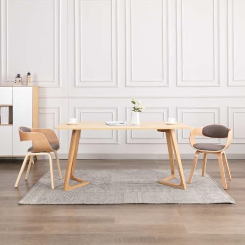 ZQQLVOO Esszimmerstühle 2 STK. Bugholz und Taupe Stoff Multifunktionaler Esszimmerstuhl Speisestühle für Wohnzimmer ZQQLVOO Esszimmerstühle 2 STK. Bugholz und Taupe Stoff Multifunktionaler Esszimmerstuhl Speisestühle für Wohnzimmer von ZQQLVOO
