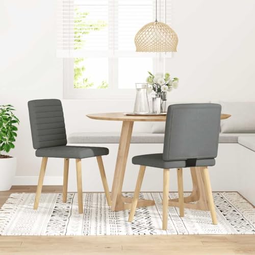 ZQQLVOO Esszimmerstühle 2 STK. Dunkelgrau Stoff Multifunktionaler Esszimmerstuhl Bequeme Stühle für Schlafzimmer ZQQLVOO Esszimmerstühle 2 STK. Dunkelgrau Stoff Multifunktionaler Esszimmerstuhl Bequeme Stühle für Schlafzimmer von ZQQLVOO