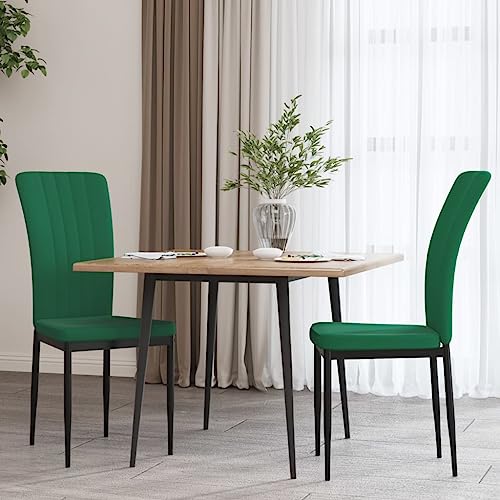 ZQQLVOO Esszimmerstühle 2 STK. Dunkelgrün Samt Multifunktionaler Esszimmerstuhl Speisestühle für Büro ZQQLVOO Esszimmerstühle 2 STK. Dunkelgrün Samt Multifunktionaler Esszimmerstuhl Speisestühle für Büro von ZQQLVOO