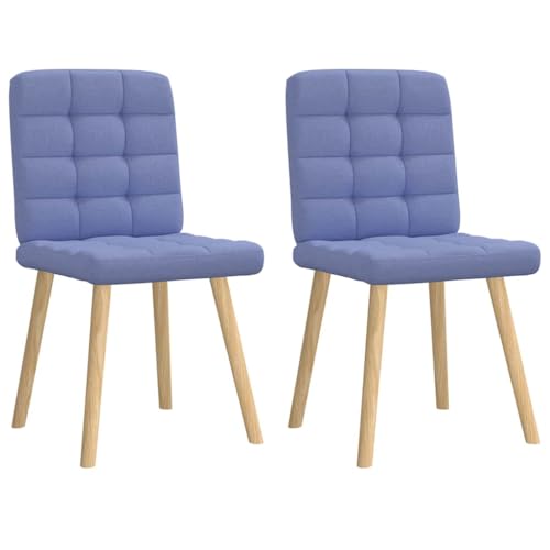 ZQQLVOO Esszimmerstühle 2 STK. Jeansblau Stoff Bequeme Stühle Esszimmermöbel für Schlafzimmer ZQQLVOO Esszimmerstühle 2 STK. Jeansblau Stoff Bequeme Stühle Esszimmermöbel für Schlafzimmer von ZQQLVOO