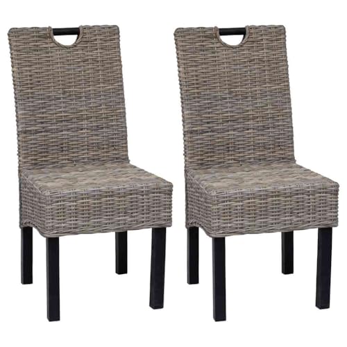 ZQQLVOO Esszimmerstühle 2 STK. Kubu-Rattan Mangoholz Esszimmermöbel Speisestühle für Wohnzimmer ZQQLVOO Esszimmerstühle 2 STK. Kubu-Rattan Mangoholz Esszimmermöbel Speisestühle für Wohnzimmer von ZQQLVOO