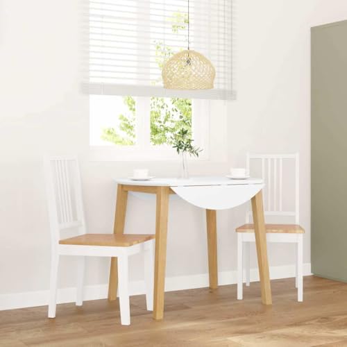 ZQQLVOO Esszimmerstühle 2 STK. Weiß Massivholz Gummibaum Speisestühle Sitzgelegenheiten für Büro ZQQLVOO Esszimmerstühle 2 STK. Weiß Massivholz Gummibaum Speisestühle Sitzgelegenheiten für Büro von ZQQLVOO