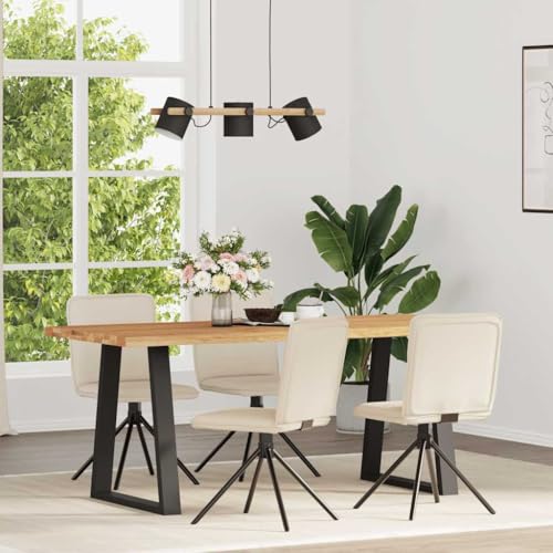 ZQQLVOO Esszimmerstühle 4 STK. Leinen Esszimmermöbel Küchenstühle für Büro von ZQQLVOO