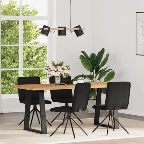 ZQQLVOO Esszimmerstühle 4 STK. Schwarz Stoff Multifunktionaler Esszimmerstuhl Speisestühle für Wohnzimmer von ZQQLVOO
