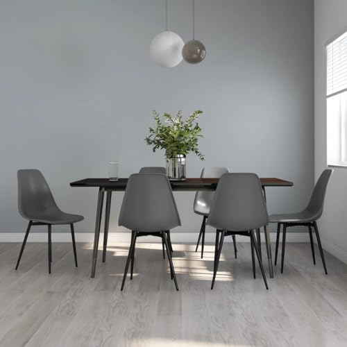 ZQQLVOO Esszimmerstühle 6 STK. Grau PP Stühle Esszimmer Wohnzimmerstühle für Wohnzimmer ZQQLVOO Esszimmerstühle 6 STK. Grau PP Stühle Esszimmer Wohnzimmerstühle für Wohnzimmer von ZQQLVOO