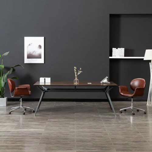 ZQQLVOO Esszimmerstuhl Drehbar Braun Kunstleder Bequeme Stühle Küchenstühle für Wohnzimmer ZQQLVOO Esszimmerstuhl Drehbar Braun Kunstleder Bequeme Stühle Küchenstühle für Wohnzimmer von ZQQLVOO