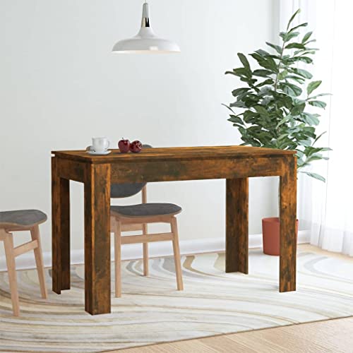 ZQQLVOO Esszimmertisch Kitchen Table Konferenztisch Lounge Bartisch Esstisch Räuchereiche 120x60x76 cm Holzwerkstoff von ZQQLVOO