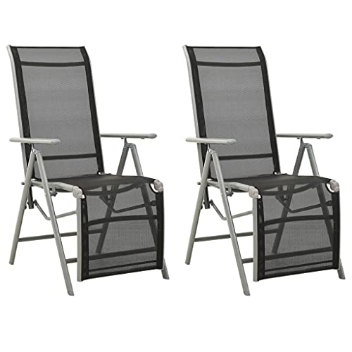 ZQQLVOO Garten-Liegestühle 2 STK. Textilene und Aluminium Silbern Outdoor-Stühle Gartenbestuhlung for Outdoor Garden ZQQLVOO Garten-Liegestühle 2 STK. Textilene und Aluminium Silbern Outdoor-Stühle Gartenbestuhlung for Outdoor Garden von ZQQLVOO