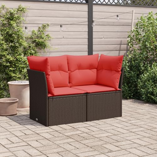 ZQQLVOO Gartensofa mit Kissen 2-Sitzer Braun Poly Rattan 使用逗号” for 卧室 ZQQLVOO Gartensofa mit Kissen 2-Sitzer Braun Poly Rattan 使用逗号” for 卧室 von ZQQLVOO