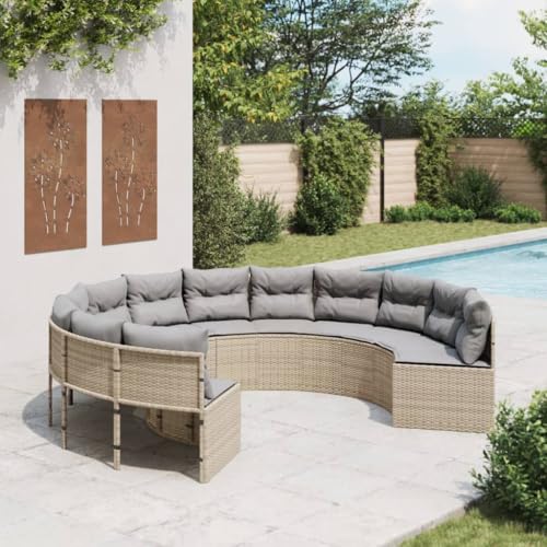 ZQQLVOO Gartensofa mit Kissen Rund Beige Poly-Rattan 使用逗号” for 卧室 ZQQLVOO Gartensofa mit Kissen Rund Beige Poly-Rattan 使用逗号” for 卧室 von ZQQLVOO