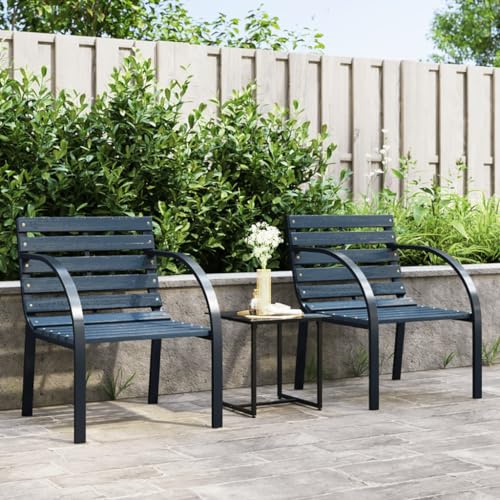 ZQQLVOO Gartenstühle 2 STK. Grau Holz Gartenmöbel Outdoor-Stühle for Lawn Deck ZQQLVOO Gartenstühle 2 STK. Grau Holz Gartenmöbel Outdoor-Stühle for Lawn Deck von ZQQLVOO
