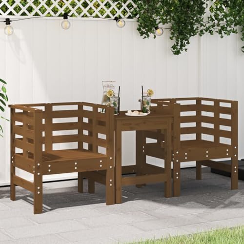 ZQQLVOO Gartenstühle 2 STK. Honigbraun 61,5x53x71 cm Massivholz Kiefer Balkonmöbel Gartenmöbel for Outdoor Patio ZQQLVOO Gartenstühle 2 STK. Honigbraun 61,5x53x71 cm Massivholz Kiefer Balkonmöbel Gartenmöbel for Outdoor Patio von ZQQLVOO