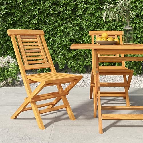 ZQQLVOO Gartenstühle 2 STK. Klappbar 47x63x90 cm Massivholz Teak Gartenmöbel Outdoor-Stühle for Balcony Deck ZQQLVOO Gartenstühle 2 STK. Klappbar 47x63x90 cm Massivholz Teak Gartenmöbel Outdoor-Stühle for Balcony Deck von ZQQLVOO