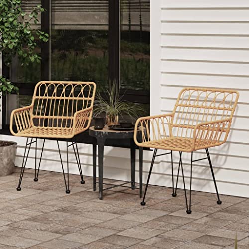 ZQQLVOO Gartenstühle 2 STK. mit Armlehnen 56x64x80 cm PE-Rattan Sitzgelegenheiten für den Garten Gartenmöbel for Outdoor Balcony ZQQLVOO Gartenstühle 2 STK. mit Armlehnen 56x64x80 cm PE-Rattan Sitzgelegenheiten für den Garten Gartenmöbel for Outdoor Balcony von ZQQLVOO