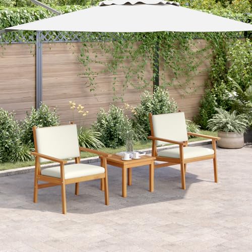 ZQQLVOO Gartenstühle 2 STK. mit Kissen Massivholz Akazie 使用逗号” for 室内 von ZQQLVOO