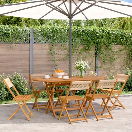 ZQQLVOO Gartenstühle 6 STK. Klappbar Beige Massivholz Akazie Terrassenmöbel Outdoor-Stühle for Lawn Deck ZQQLVOO Gartenstühle 6 STK. Klappbar Beige Massivholz Akazie Terrassenmöbel Outdoor-Stühle for Lawn Deck von ZQQLVOO