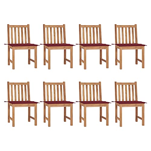 ZQQLVOO Gartenstühle 8 STK. mit Kissen Massivholz Teak Sitzmöglichkeiten im Freien Gartenmöbel for Outdoor Lawn ZQQLVOO Gartenstühle 8 STK. mit Kissen Massivholz Teak Sitzmöglichkeiten im Freien Gartenmöbel for Outdoor Lawn von ZQQLVOO