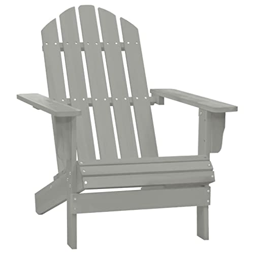 ZQQLVOO Gartenstuhl Holz Grau Gartenmöbel Terrassenmöbel for Garden Balcony von ZQQLVOO