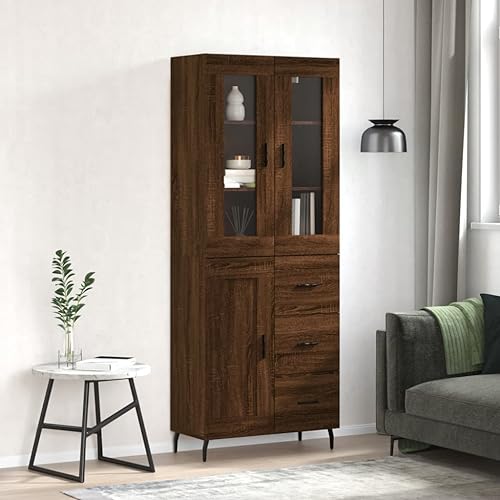 ZQQLVOO Highboard Braun Eichen-Optik kommoden Schrank for Innenraum Schlafzimmer 69,5x34x180 cm Holzwerkstoff ZQQLVOO Highboard Braun Eichen-Optik kommoden Schrank for Innenraum Schlafzimmer 69,5x34x180 cm Holzwerkstoff von ZQQLVOO