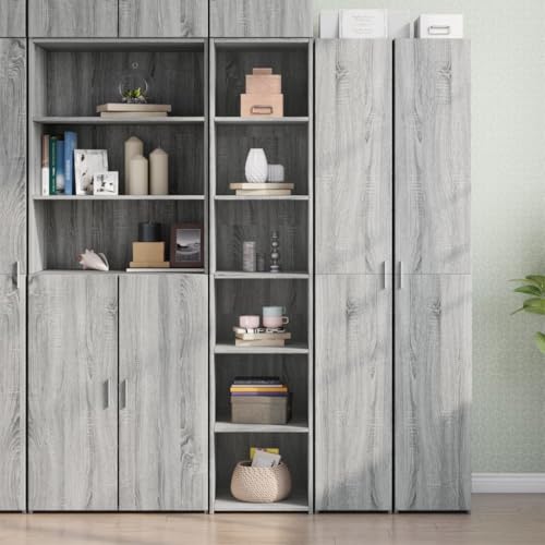 ZQQLVOO Highboard Grau Sonoma-Eiche gartenschrank kommoden for Innenraum Schlafzimmer 40x41x185 cm Holzwerkstoff von ZQQLVOO