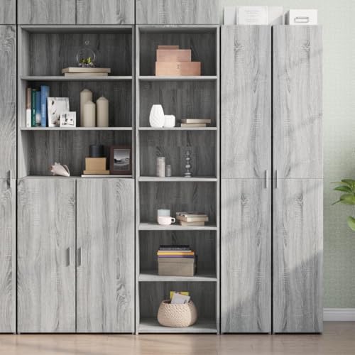 ZQQLVOO Highboard Grau Sonoma-Eiche gartenschrank sideboards for Innenraum Schlafzimmer 50x41x185 cm Holzwerkstoff von ZQQLVOO