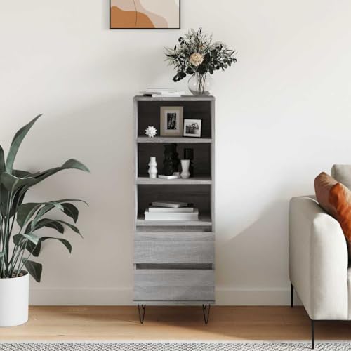 ZQQLVOO Highboard Grau Sonoma gartenschrank gartenschrank for Innenraum Wohnzimmer 40x36x110 cm Holzwerkstoff ZQQLVOO Highboard Grau Sonoma gartenschrank gartenschrank for Innenraum Wohnzimmer 40x36x110 cm Holzwerkstoff von ZQQLVOO