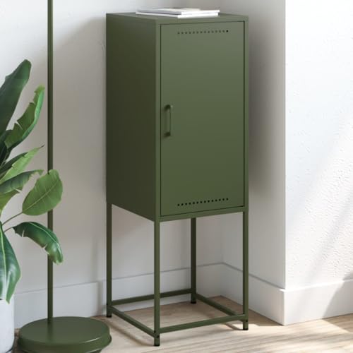 ZQQLVOO Highboard Olivgrün flurschrank sideboards for Schlafzimmer Innenraum 36x39x107 cm Stahl von ZQQLVOO
