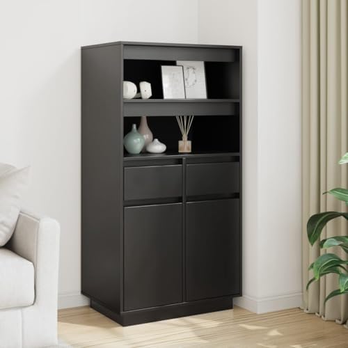 ZQQLVOO Highboard Schwarz kleiderschrank Schrank for Schlafzimmer Innenraum 60x40x116,5 cm Massivholz Kiefer ZQQLVOO Highboard Schwarz kleiderschrank Schrank for Schlafzimmer Innenraum 60x40x116,5 cm Massivholz Kiefer von ZQQLVOO