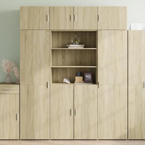 ZQQLVOO Highboard Sonoma-Eiche Schrank gartenschrank for Innenraum Wohnzimmer 80x42,5x185 cm Holzwerkstoff ZQQLVOO Highboard Sonoma-Eiche Schrank gartenschrank for Innenraum Wohnzimmer 80x42,5x185 cm Holzwerkstoff von ZQQLVOO