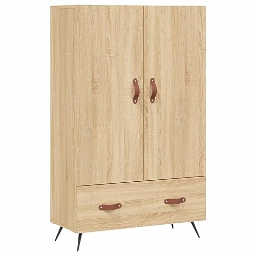 ZQQLVOO Highboard Sonoma-Eiche kleiderschrank flurschrank for Wohnzimmer Schlafzimmer 69,5x31x115 cm Holzwerkstoff von ZQQLVOO