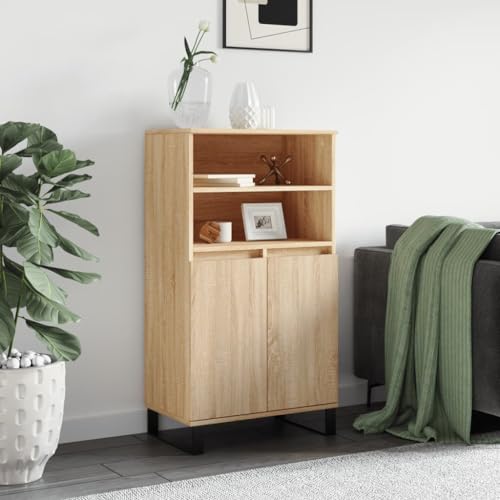ZQQLVOO Highboard Sonoma-Eiche kommoden sideboards for Schlafzimmer Büro 60x36x110 cm Holzwerkstoff von ZQQLVOO