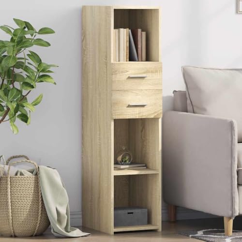 ZQQLVOO Highboard Sonoma-Eiche sideboards gartenschrank for Innenraum Wohnzimmer 30x42,5x124 cm Holzwerkstoff von ZQQLVOO