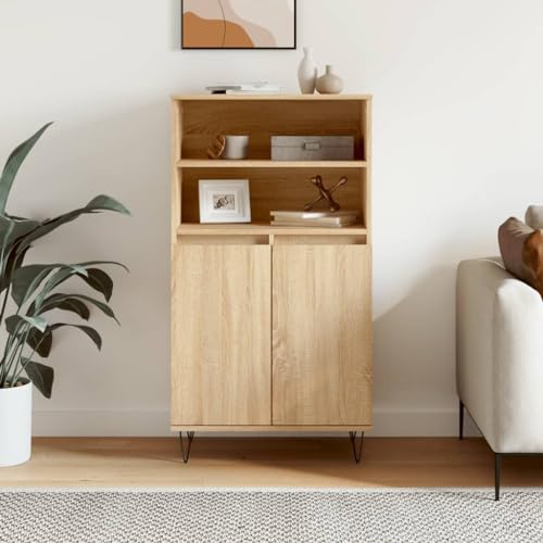 ZQQLVOO Highboard Sonoma-Eiche sideboards gartenschrank for Schlafzimmer Innenraum 60x36x110 cm Holzwerkstoff von ZQQLVOO