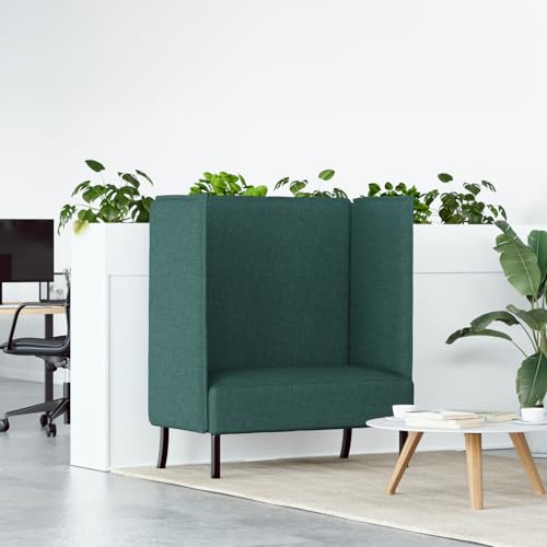 ZQQLVOO Hochlehner Sofa Dunkelgrün Modernes Ecksofa mit ergonomischer Polsterung für Lounge und Büro 109x56x121 cm Stoff von ZQQLVOO